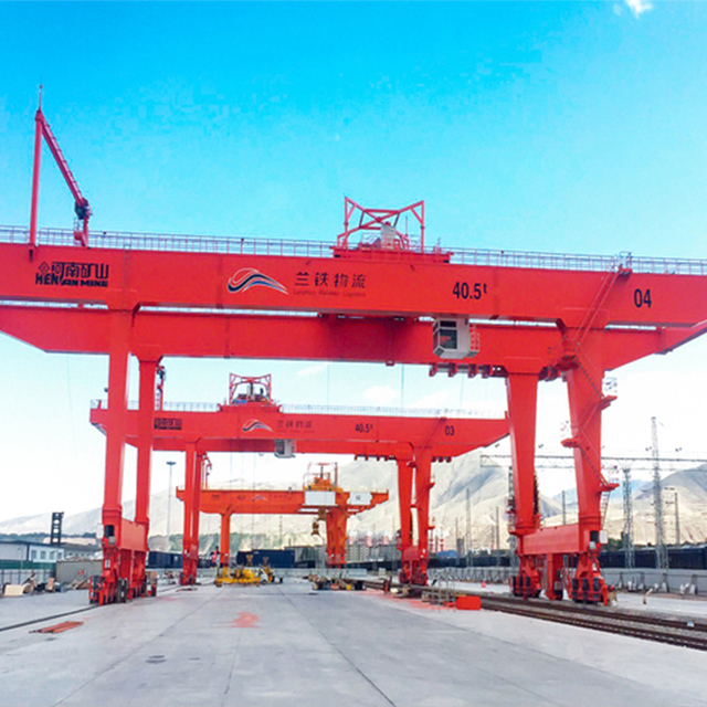 Rail-mounted container gantry cranes